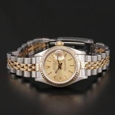 Rolex Stack Bracelets, Rolex Ladies Datejust, Rolex 26mm Women, Lady Rolex Watch, Rolex Vintage Ladies, Rolex Black Dial, Vintage Rolex Women, Women’s Rolex Watches, Rolex Watches Women Classy