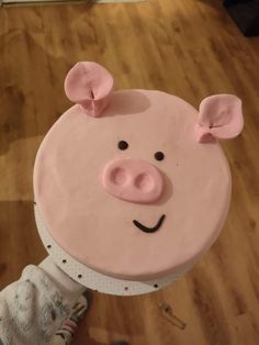 a cake shaped to look like a pig