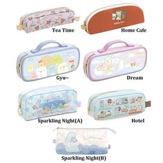 Visit my shopify , you will find much more choice  https://newbie-village.com Tea Time Size Around 6.5×19.5×6.5cm Materials : Polyester, PVC Made in China Home Cafe Size Around 6.5×19.5×4cm Materials : PU Leather Made in China Hotel Size Around 8.5×19.5×5.5cm Materials : PU Leather Made in China Dream Size Around 11×24×4cm Materials : PU Leather Made in China Gyu~ Size Around 11×24×4cm Materials : PU Leather Made in China Sparkling Night (A) Size Around 7.5×18.5×6cm Materials : PVC, Polyester Made in China Sparkling Night (B) Size Around 11×21.5×5cm Materials : PU Made in China Kawaii Portable Pencil Case For Personal Use, Portable Pouch Stationery For Personal Use, Portable Stationery Pouch For Personal Use, Kawaii Stationery With Zipper Pouch, Kawaii Portable Stationery For Personal Use, Portable Kawaii Stationery For Personal Use, Pouch Cases With Pen Holders For Daily Use, Daily Use Cases With Pen Holders, Kawaii Portable Stationery For Daily Use