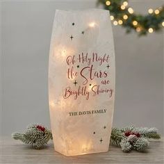 Personalized LED Signs & Light Up Décor | Personalization Mall Personalization Mall, All Is Bright, Oh Holy Night, Personalized Throw Pillow, Lantern Set, Led Light Box, Feather Painting, Sign Lighting