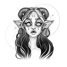 dark elf girl, line art work, tattoo design, black and white illustration Art Work Tattoo, Egirl Art, Line Art Work, Dark Artist, Work Tattoo, Line Artwork, Dark Artwork, Create Drawing, Line Art Tattoos