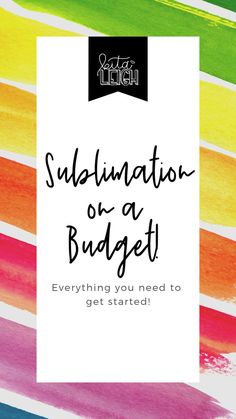 a white card with the words, subnation or a budget everything you need to get started