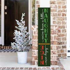 WallCutz  Naughty or Nice / Porch Stencil Stencil Christmas Porch Signs Svg, Merry Christmas Porch Signs Wood, Tall Christmas Porch Signs, Farmhouse Stencils, Christmas Porch Signs Overstock, Door Leaners, Porch Stencil, Holiday Porch Signs Walmart, Porch Boards