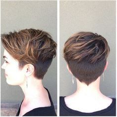 Messy with Layers - Stylish Short Haircut Trends 2015 - 2016: Messy Pixie Haircut, Pixie Haircuts For Women, Kort Bob, Thick Hair Cuts, Stylish Short Haircuts, Trendy Short Haircuts, Haircut Inspiration, Popular Haircuts