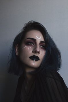 Witchy Makeup, Maquillage Halloween Simple, Drag Make-up, Dark Makeup