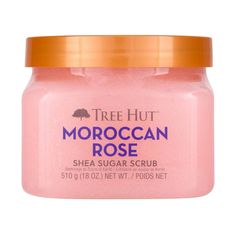 Tree Hut Moroccan Rose Shea Sugar Body Scrub - 18oz Tree Hut Moroccan Rose, Moroccan Rose, Scrub Corpo, Moroccan Argan Oil, Natural Exfoliant, Macadamia Oil