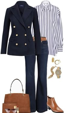 Mode Tips, Classic Style Outfits, Old Money Outfits, Stylish Work Outfits, Old Money Style, Casual Work Outfits, Looks Chic, Blazer Outfits, 가을 패션