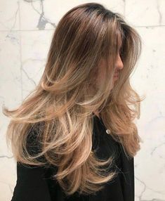 #hairextensionstoronto #hairextensions #hairinspo #fusionhairextensions Hairstyles Pictures, Layered Hairstyles, Haircut Styles, Long Layered Haircuts, Long Hair With Bangs, Brown Blonde Hair