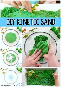 this is an easy and fun diy kite sand recipe for kids to play with