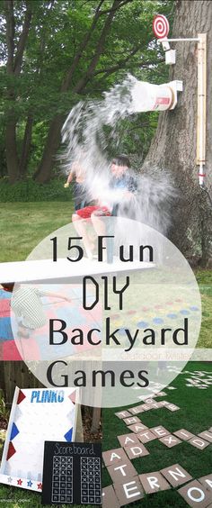 the backyard games are fun for kids to play