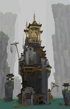 Surreal Minecraft Builds, Modded Minecraft Base, Minecraft Shrine, Minecraft Campsite, Minecraft Terraforming, Temple Minecraft, Minecraft Temple, Villa Minecraft