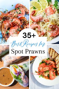 the best recipes for spot prawns