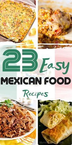 25 easy mexican food recipes that you can make at home