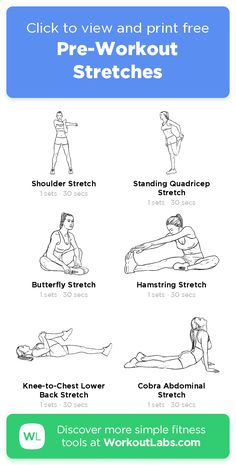 an exercise poster with the instructions for how to do a back stretch and other exercises