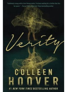 the book cover for verity by collien hoover