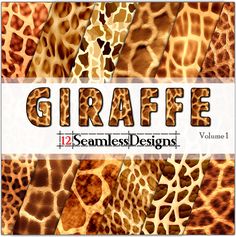 giraffe 12 seamless designs vol1 by the graphics studio for digital arts