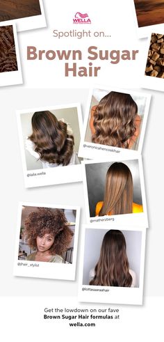 From maple brown to golden bronze hair, brown sugar hair is the trend you need for fall 2021. Click for the ultimate hair inspiration. Golden Bronze Hair, Brown Sugar Hair, Maple Brown, Bronze Hair, Wella Color, Brown Hair Balayage, Hair Brown, Pompadour