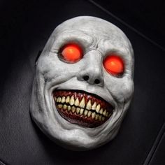 PRICES MAY VARY. 【Creepy Mask】A tremendous eyes, a gigantic smiling mouth, and the red teeth,this Halloween mask looks so creepy!It can add more joyful and active atmosphere to your party or holiday. 【Halloween Mask Material】Environmental Material,Non-Toxic And Skin Friendly, Breathable And Comfortable.This Masquerade Mask Fits For Most Adult Heads,Both Men And Women 【Widely Use Halloween Mask】Scary Mask Suitable For Halloween All Kinds Of Party, Costume Party, Show, Fun Activities, Carnival, Yo Halloween Mask, Mask, Halloween, Red