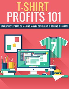 T-Shirt Profits 101: Learn the secrets of Making Money Designing and Selling T-Shirts.. Find out how to choose profitable t-shirt designs, even if you don't know the first thing about graphic design. Discover the secrets to promoting your t-shirts without spending a fortune on marketing designs that might not sell well. Learn how to choose the right company to print your t-shirts! Tshirt Printing Business, Money Design, Successful Online Businesses, Buy Tshirts, Printing Business, Create T Shirt, Georgia Bulldogs, Business Entrepreneur, Atlanta Falcons