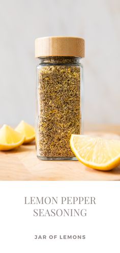 Lemon pepper seasoning in a seasoning jar. Seasoning For Chicken, Lemon Recipes Healthy, Lemons Recipes, Feeling Salty, Jar Of Lemons, Asian Steak, Storing Lemons, Dried Lemon Peel