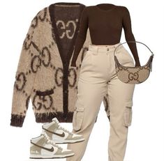 Brown Dunks, Outfit Brown, Cute Nike Outfits, Winter Inspiration, Simple Fall Outfits, Casual Day Outfits, Dress Up Outfits