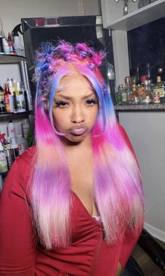 Dolly Hair, Weave Colors, Colored Hairstyles, Baddie Hair, High Fashion Hair, Frontal Wig Hairstyles, Lace Fronts, Creative Hair Color