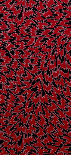 an abstract red and black background with small white lines in the shape of leaves on it