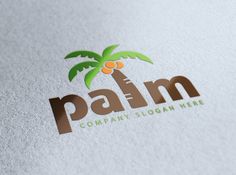 palm logo design on white paper