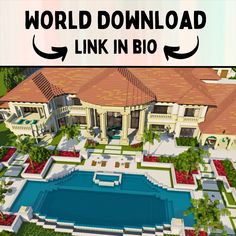 build downloads for all link in bio Rich Neighborhood, Minecraft Steampunk, Minecraft House Designs, Minecraft House, Cool Minecraft, Minecraft Creations, Minecraft Houses