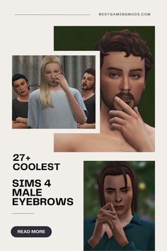 I am blown away by these amazing Sims 4 male eyebrows cc! I've been googling Sims 4 brows cc for the past weeks and couldn't find Sims 4 eyebrows cc for my male Sims that would feel just right - and finally I have found them on this list! I downloaded nr 17 and nr 15 yesterday and I can't stop using them! Sims 4 Male Eyebrows, Male Eyebrows, Eyebrow Slits, Male Sims, Bold Eyebrows, Surfer Vibes, Straight Eyebrows, Bushy Eyebrows