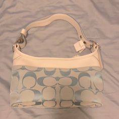 Brand New, Tags Attached Mint Condition Kept In Storage Of Smoke Free And Pet Free Home Blue Shoulder Bag For Formal Occasions In Spring, Formal Blue Shoulder Bag For Spring, Cool Messenger Bags, Expensive Bag, My Style Bags, Vintage Coach Bags, Leather Satchel Handbags, Girly Bags, Bags Coach