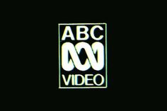 the abc logo on a black background