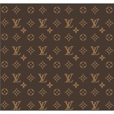 louis vuitton wallpaper pattern in brown and gold on a dark background,