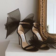 Bow Sandals, Bow Heels, Pretty Shoes, Dream Shoes