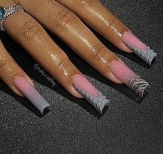 Nail Designs Black Women, Acrylic Nail Set