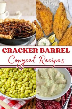 cracker barrel copypaat recipe with text overlay that reads cracker barrel copypaat recipes