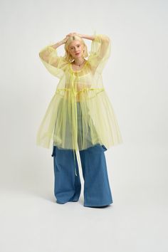 Mj Outfits, Autumnal Style, Character Chart, Anthropologie Tulle, Ariel Dress, Dress Yellow, Mid Dresses, Looks Style, Tulle Dress