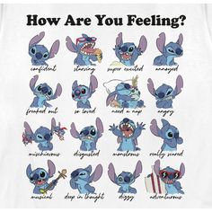 an image of how are you feeling? with many different expressions on the same page