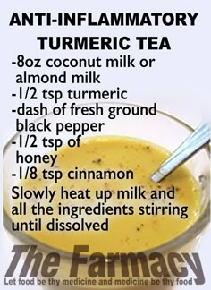 an info poster describing the benefits of turment tea