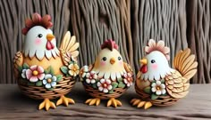 4 galline carine fatte di legno intagliato in stile country - Image Creator da Microsoft Designer Fimo Clay, Pasta Flexible, Beautiful Fantasy Art, Mural Art, Craft Stick Crafts, Create Sign, Create Image, Bottle Crafts