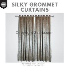 Grommet Curtains, velvet curtains, window treatments Different Types Of Curtains, Single Panel Curtain, Curtains Rods, Custom Made Curtains, Elegant Curtains, Free Fabric Swatches