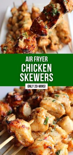 grilled chicken skewers with text overlay