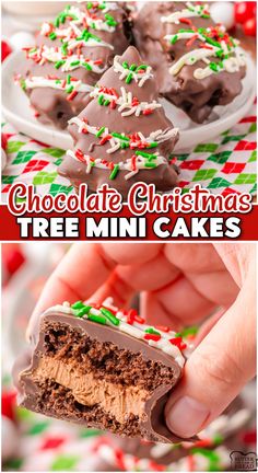 Christmas cakes, copycat Little Debbie, Christmas cake recipe Marshmallow Cream Filling, Chocolate Christmas Tree, Christmas Tree Cakes, Chocolate Marshmallow, Dipped In Chocolate, Recipes With Few Ingredients, Marshmallow Cream, Chocolate Christmas, Mini Tree