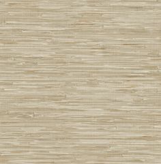 the textured wallpaper is beige and has been made from bamboo sticks, which are very