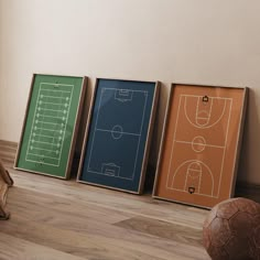 Set of 3 digital prints featuring a soccer field, football field, and basketball court for boys' room decor. 🌿 Instant Download You will receive 3 high-quality (300dpi) JPG files of the following sizes: * 3:4 Ratio ➤ 6x8, 9x12, 12x16, 15x20, 18x24" inches / 15x20cm, 30x40cm * 4:5 Ratio ➤ 4x5, 8x10, 12x15, 16x20" inches / 40x50 cm * 2:3 Ratio ➤ 4x6, 6x9, 8x12, 10x15, 12x18, 16x24, 20x30, 24x36" inches / 10x15cm, 20x30cm, 30x45cm, 60x90cm * Additional Size: 11x14" * INTERNATIONAL PAPER SIZES: A1, Sports Bedroom Decor, Football Rooms, Field Football, Sports Nursery