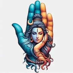 an image of a person holding their hand up to the sky with her eyes closed