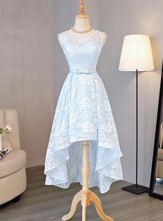 Lovely Light Blue High Low Party Dress . Cute Formal Dress Cute Formal Dress, Light Blue Homecoming Dresses, Homecoming Dresses High Low, Elegant Homecoming Dresses, High Low Party Dresses, डिजाइनर कपड़े, Sweetheart Homecoming Dress, Cute Formal Dresses, Light Blue Prom Dress