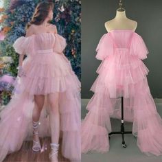 Prom Dress Tiered, Dress Birthday Party, Strapless Prom Dress, Pink Party Dresses, Bridal Ball Gown, Cute Dress Outfits, Pretty Prom Dresses, Fairytale Dress, Birthday Party Dress