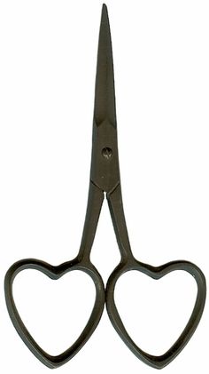 a pair of scissors with heart shaped handles