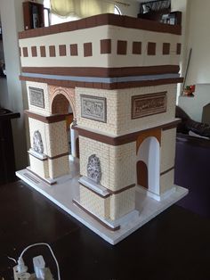 a model of a building made out of legos